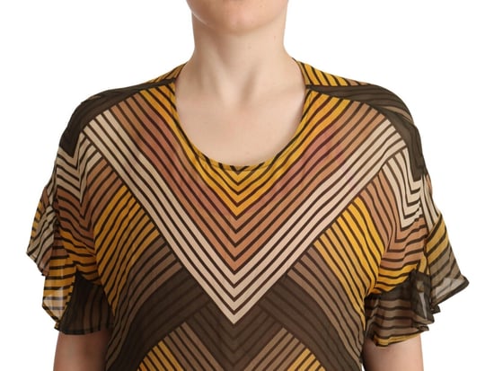 Chevron-Print Seidenbluse - Image 2