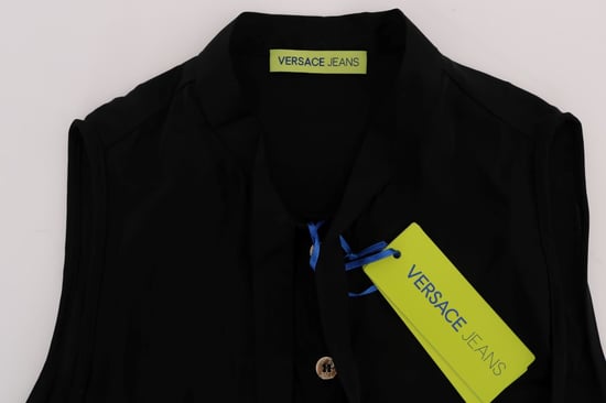 Ärmellose Bluse mit Mandarin-Kragen - Image 5