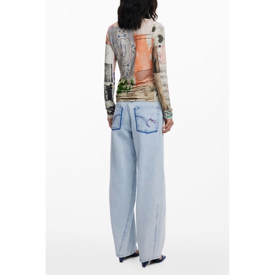 Desigual Beiges Viskose Damen T-Shirt - Image 2