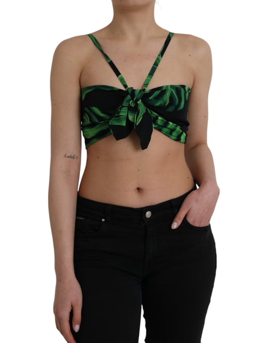 Dolce Gabbana Top mit tropischem Blattdruck - Image 1