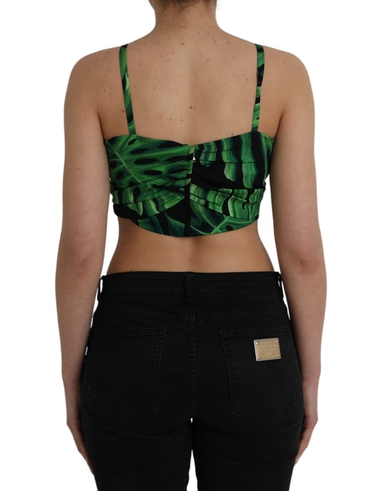 Dolce Gabbana Top mit tropischem Blattdruck - Image 3