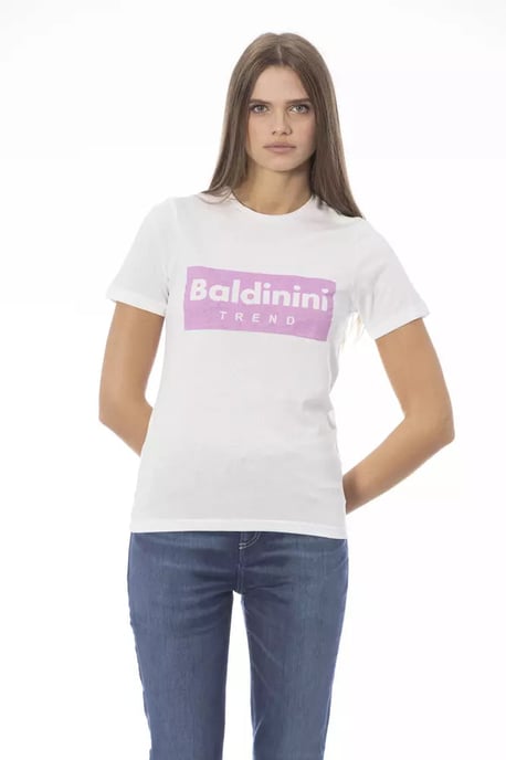 Baldinini Trend Weißes Baumwoll-T-Shirt - Image 2