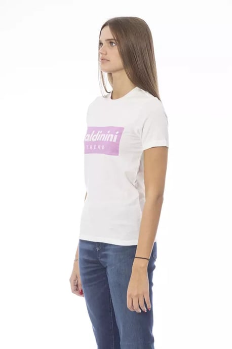 Baldinini Trend Weißes Baumwoll-T-Shirt - Image 3