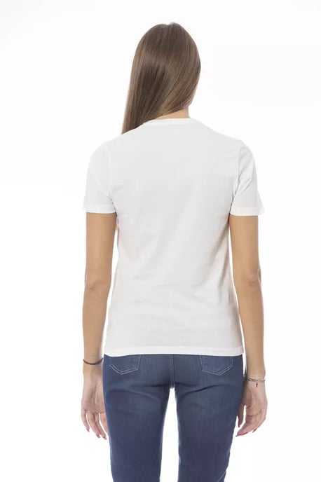 Baldinini Trend Weißes Baumwoll-T-Shirt - Image 4