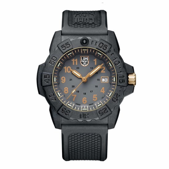 Luminox Schwarze Gummi Sportuhr - Image 1