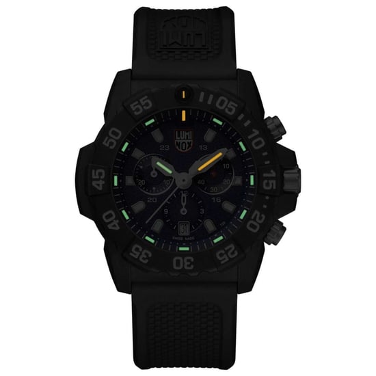 Luminox Schwarze Gummi Sportuhr - Image 2