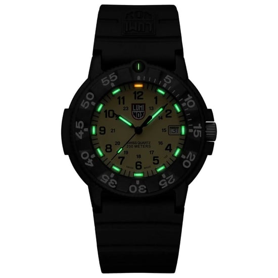 Luminox Schwarze Gummi Sportuhr - Image 2
