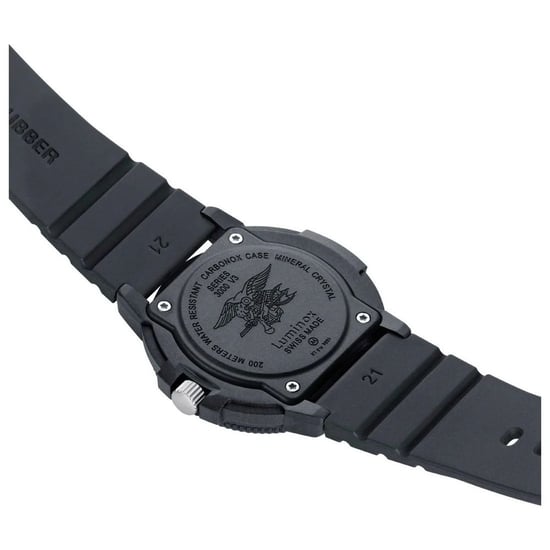 Luminox Schwarze Gummi Sportuhr - Image 3