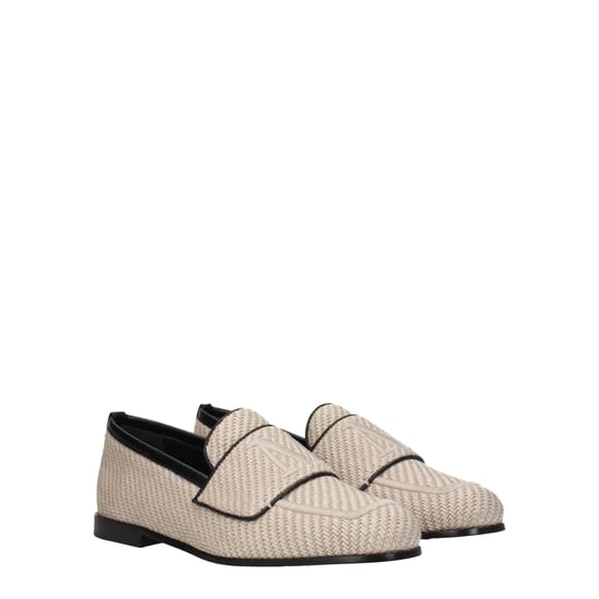Max Mara Beige Stoff Slipper - Image 2