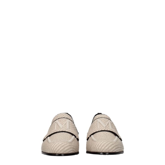 Max Mara Beige Stoff Slipper - Image 3