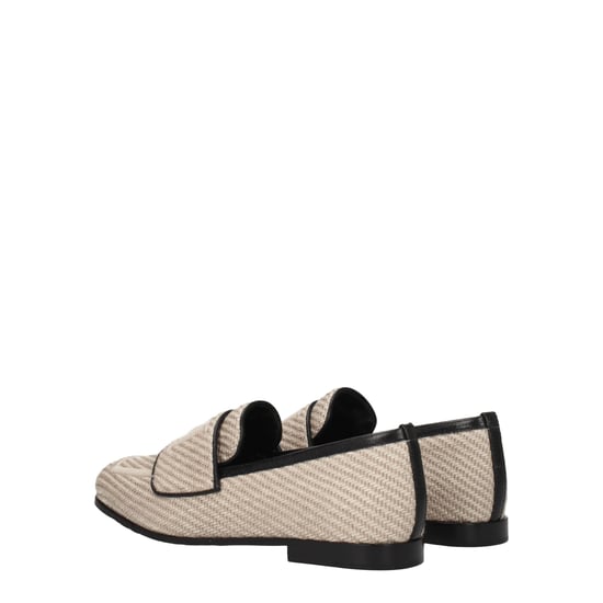 Max Mara Beige Stoff Slipper - Image 4
