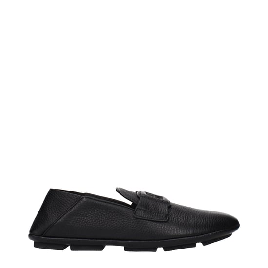 Dolce & Gabbana Schwarze Leder Slipper - Image 1