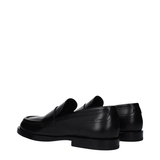 Dolce & Gabbana Schwarze Leder Slipper - Image 4