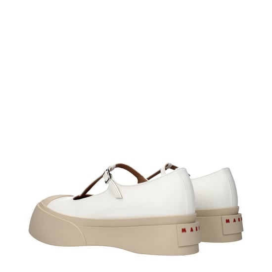 Marni Weiße Leder Slipper - Image 4