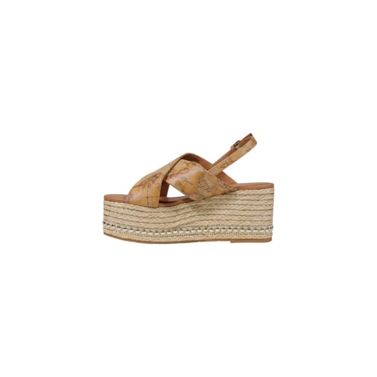 Alviero Martini Prima Classe Beigefarbene Polyethylen-Plattformsandalen - Image 3