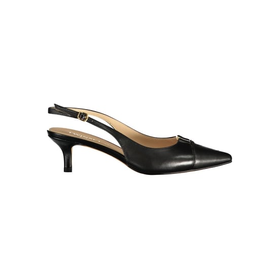 Twinset schwarze Leder Damen Sandale - Image 1