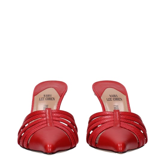 Paris Texas Rote Leder Stiletto-Absatzsandalen - Image 3