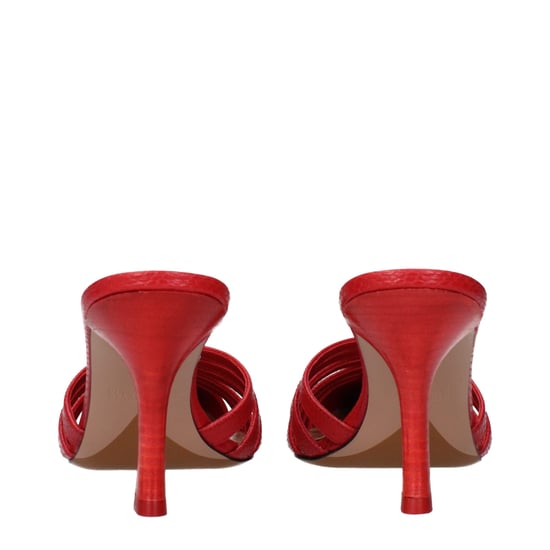 Paris Texas Rote Leder Stiletto-Absatzsandalen - Image 5