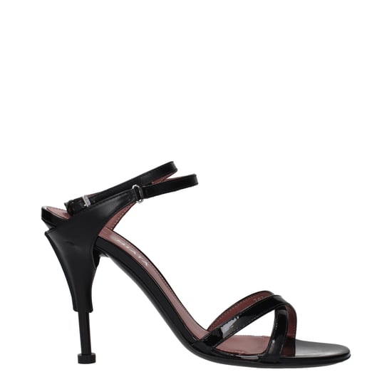 Premiata Schwarze Leder Stiletto-Absatzsandalen - Image 1