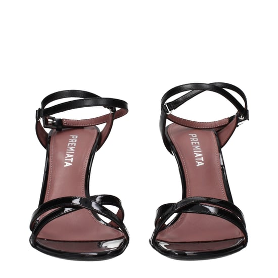Premiata Schwarze Leder Stiletto-Absatzsandalen - Image 3