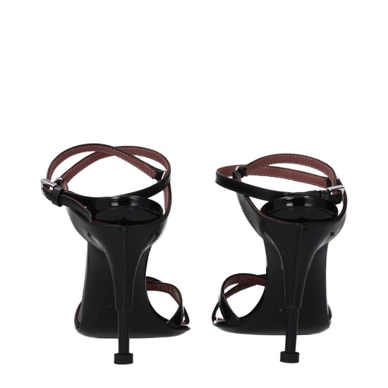 Premiata Schwarze Leder Stiletto-Absatzsandalen - Image 5