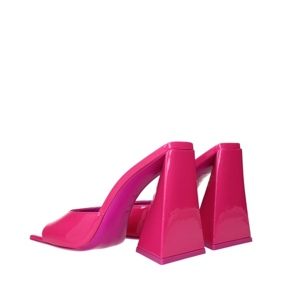 Die Attico Pinke Leder-Plateau-Sandalen - Image 4