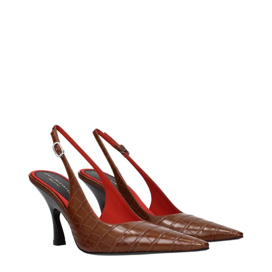 Stella McCartney Braune Leder High Heels Pumps - Image 2
