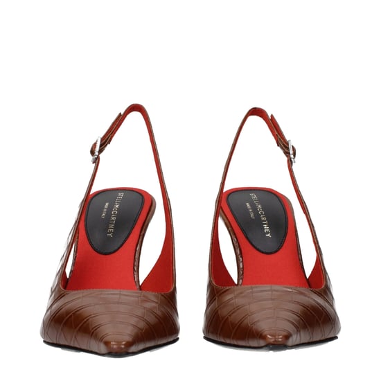 Stella McCartney Braune Leder High Heels Pumps - Image 3