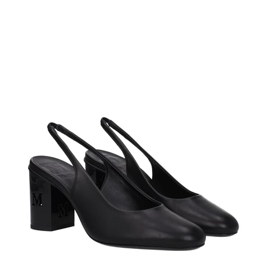 Max Mara Schwarze Leder-Pumps mit hohem Absatz - Image 2
