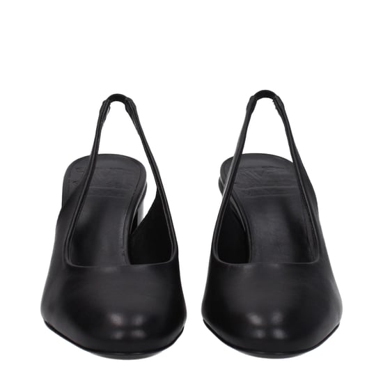 Max Mara Schwarze Leder-Pumps mit hohem Absatz - Image 3