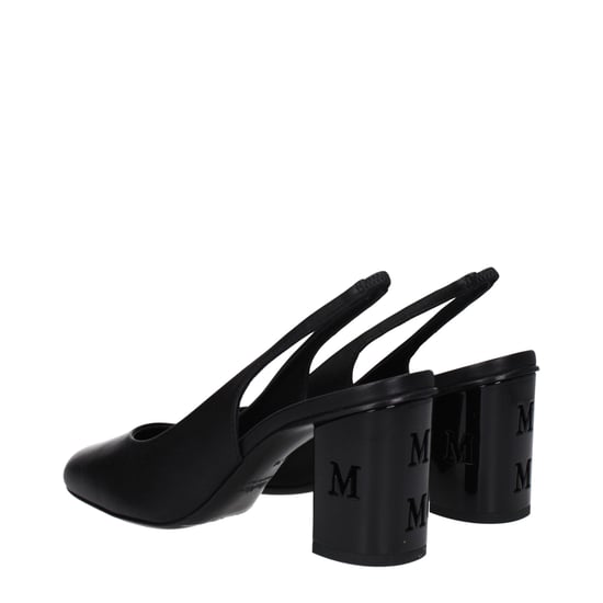 Max Mara Schwarze Leder-Pumps mit hohem Absatz - Image 4