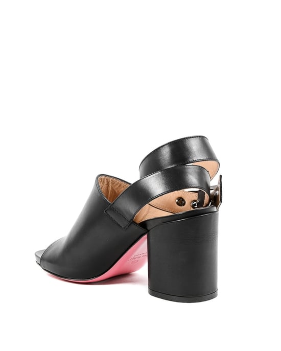 Leder Schnallen Sandalen mit Mittelabsatz - Image 3