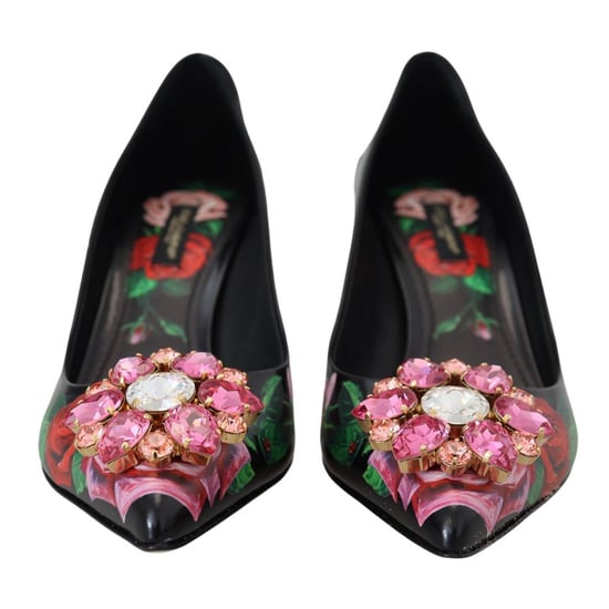 Dolce & Gabbana Schwarze Leder Hochheels Pumps - Image 2