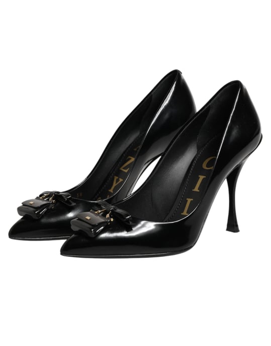 Dolce & Gabbana Schwarze Tasche Verzierte Absatzschuhe - Image 5