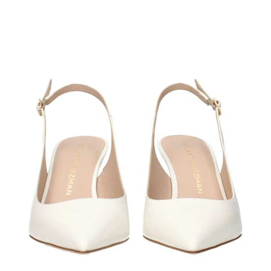 Stuart Weitzman Beige Leder High Heel Pumps - Image 2