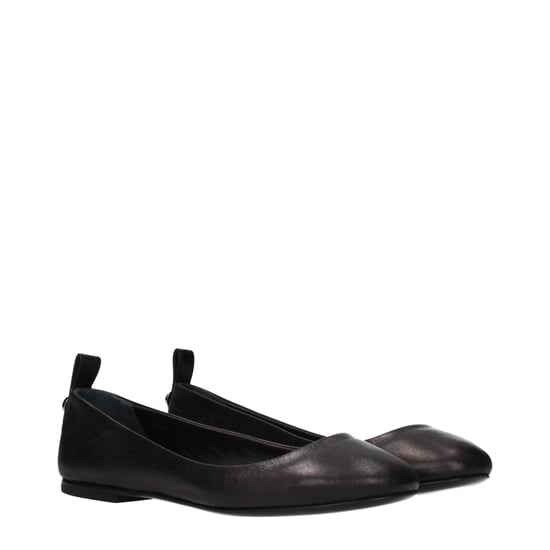 Die Attico schwarze Leder Ballerinas - Image 2