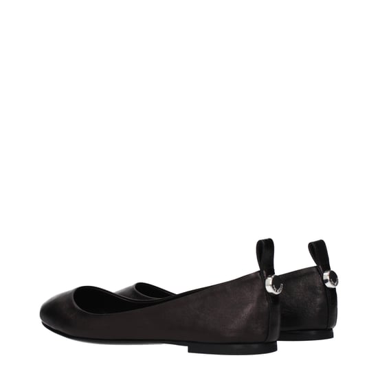 Die Attico schwarze Leder Ballerinas - Image 4