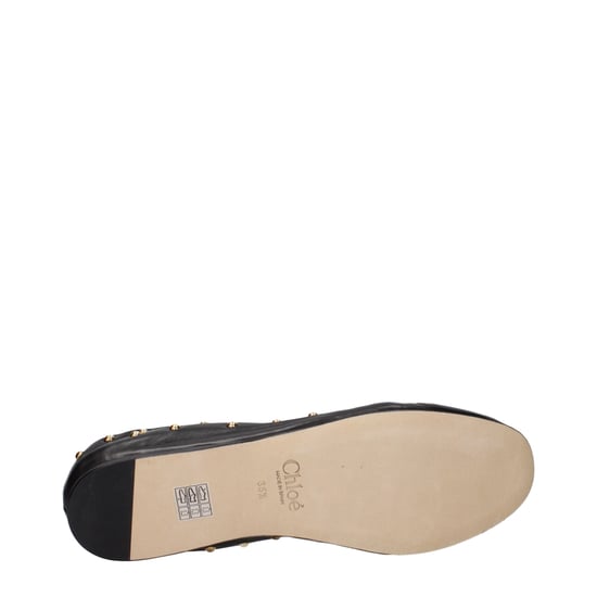 Chloé Schwarze Leder Ballerinas - Image 5