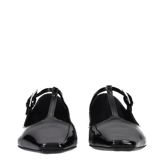 Die Attico schwarze Leder Ballerinas - Image 3