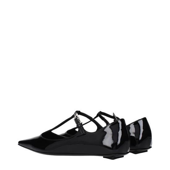 Die Attico schwarze Leder Ballerinas - Image 4