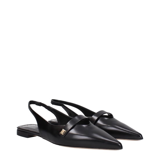 Max Mara schwarze Leder Ballerinas - Image 2