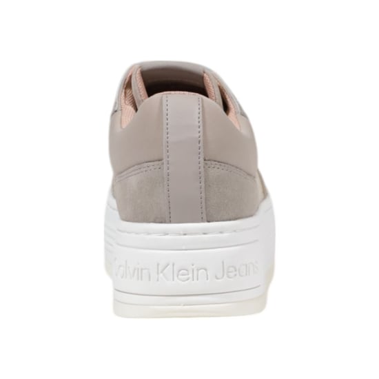 Calvin Klein Jeans Beige Recycelte Baumwoll-Plattform-Sneaker - Image 4
