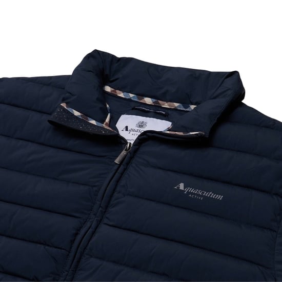 Aquascutum Active Rlg Active Mockneck 100gr Marineblaue Jacke - Image 2
