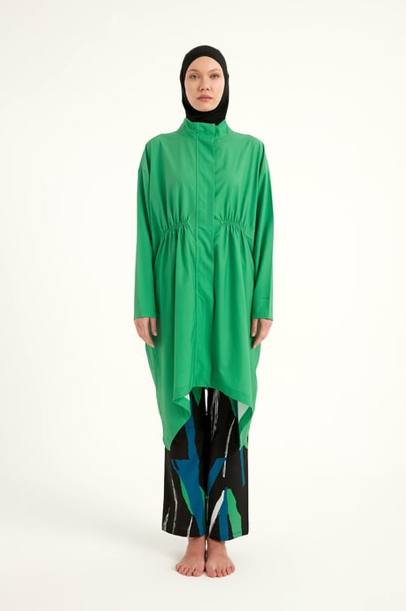 Grünes Hochleistungs-Burkini-Set mit vollständiger Abdeckung - Image 3