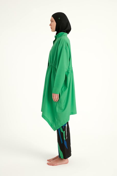 Grünes Hochleistungs-Burkini-Set mit vollständiger Abdeckung - Image 4