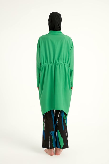 Grünes Hochleistungs-Burkini-Set mit vollständiger Abdeckung - Image 5