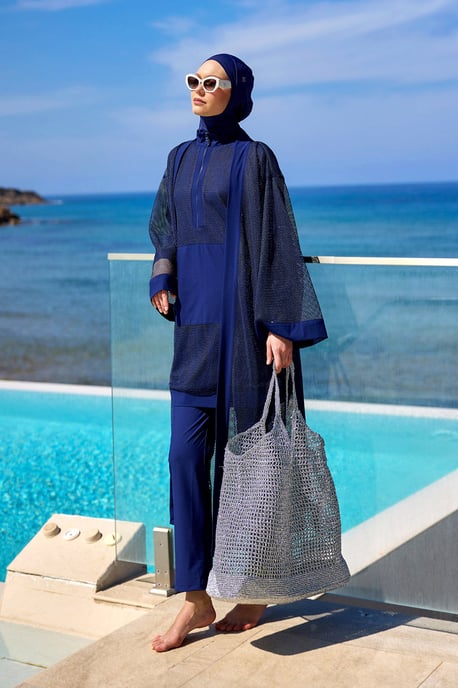 Marina Navy Modest Bademode Burkini - Image 6