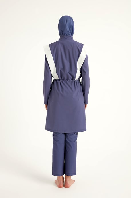 Marina Full Coverage Modest Badeanzug in Indigo - Image 6