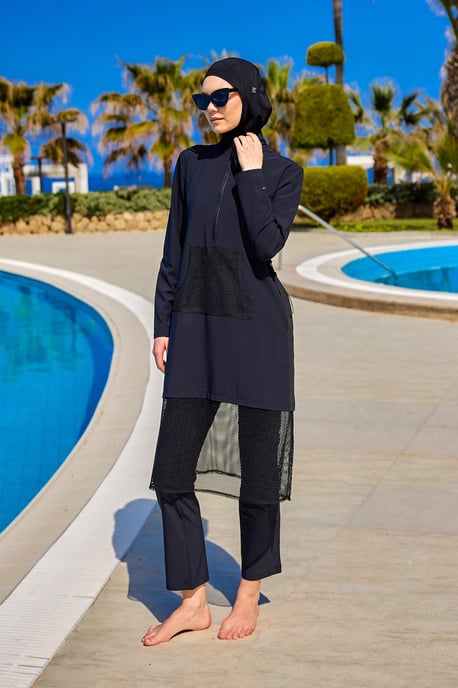 Marina Black Modest Bademode Burkini - Image 1