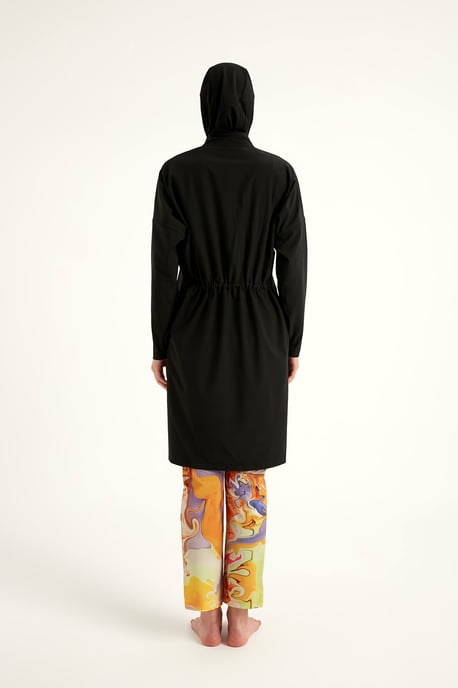 Schwarzes Burkini-Set mit vollständiger Abdeckung für Badebekleidung - Image 3